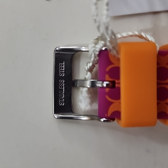 NWT Coach Pink and Orange Stainless Steel Watch - Picture 5 of 13